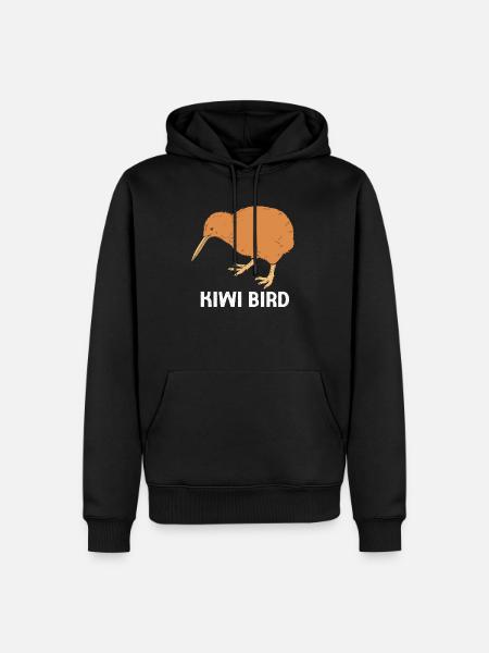 kiwi-oiseau kiwi - Sweat à capuche Premium bio Homme - noir