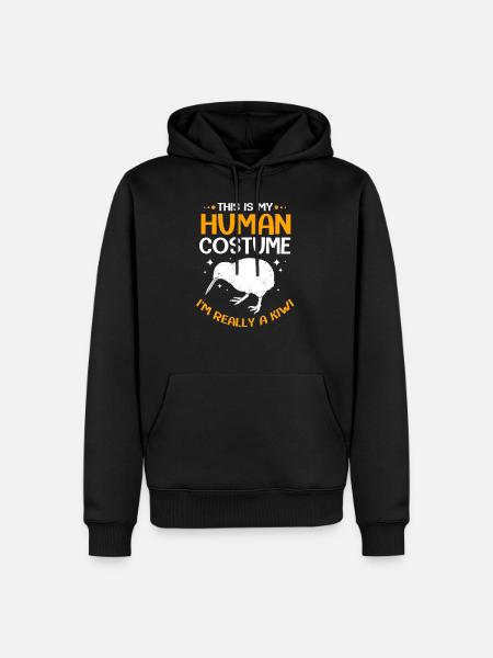 kiwi-bird kiwi bird - Men’s Premium Organic Hoodie - black