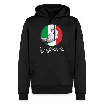 Vaffanculo Italienisch Italiener Italien Lustig - Männer Premium Bio Hoodie - Schwarz - Vorne - Nico (187cm)