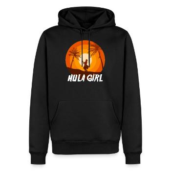 Hula Girl - Männer Premium Bio Hoodie - Schwarz - Vorne - Nico (187cm)