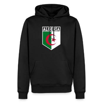 Algerien Algeria Flagge Fahne Wappen - Männer Premium Bio Hoodie - Schwarz - Vorne - Nico (187cm)
