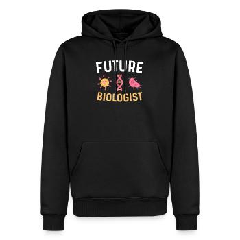 Biologe Biologie - Männer Premium Bio Hoodie - Schwarz - Vorne - Nico (187cm)