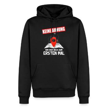 Reiseleiter Fremdenführer Stadtführung Tour guide - Männer Premium Bio Hoodie - Schwarz - Vorne - Nico (187cm)