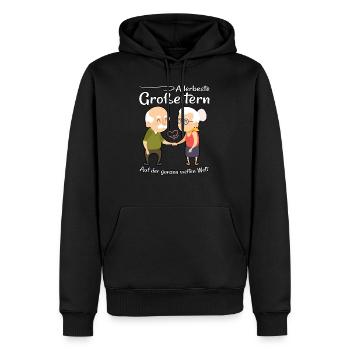 Allerbeste Großeltern der Welt - Oma und Opa - Männer Premium Bio Hoodie - Schwarz - Vorne - Nico (187cm)