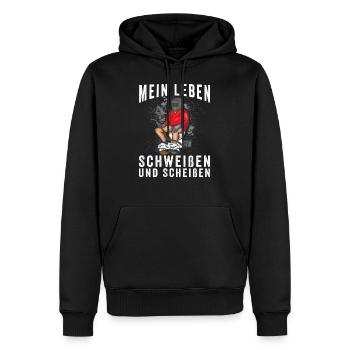 Schweißen und Scheißen Schweißfachmann Schweißer - Männer Premium Bio Hoodie - Schwarz - Vorne - Nico (187cm)
