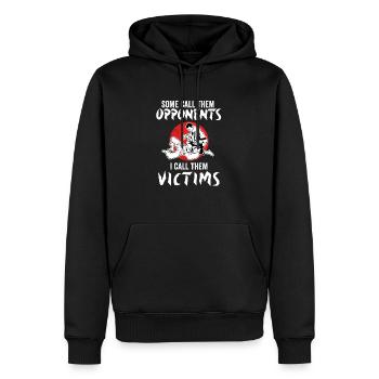 Brazilian Jiu Jitsu Kampfkunst - Männer Premium Bio Hoodie - Schwarz - Vorne - Nico (187cm)