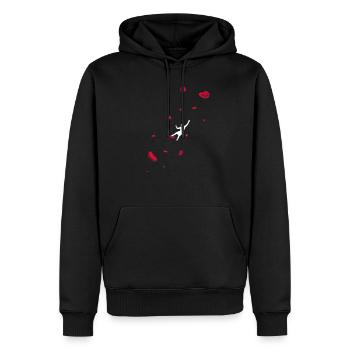 Klettern Boulderwand Felskletterer Bouldern - Männer Premium Bio Hoodie - Schwarz - Vorne - Nico (187cm)