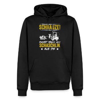 Warehouseman Forklift Forklift Forklift Driver - Men’s Premium Organic Hoodie - black - Front - Nico (187cm)