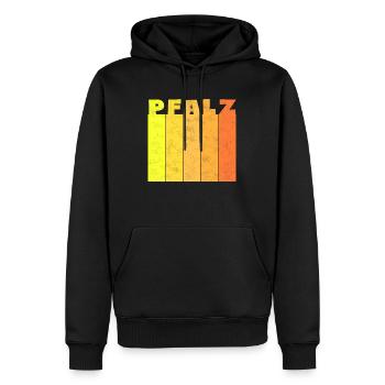 Pfalz Eifel Pfälzer vintage Geschenk - Männer Premium Bio Hoodie - Schwarz - Vorne - Nico (187cm)
