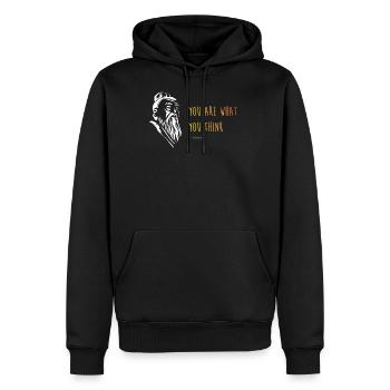 Confucianism Confucius Proverbs - Men’s Premium Organic Hoodie - black - Front - Nico (187cm)