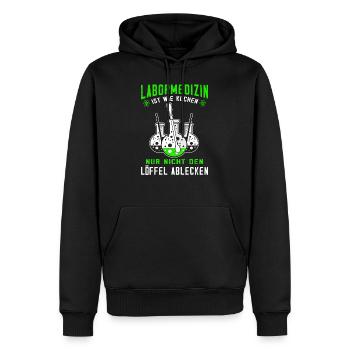 MTLA Labormedizin Laborant Labor Chemielaborant - Männer Premium Bio Hoodie - Schwarz - Vorne - Nico (187cm)