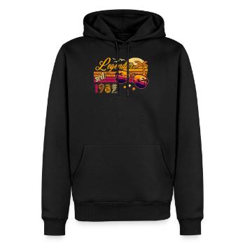 Legendär seit 1982 Vintage 39. Geburtstag Retro - Männer Premium Bio Hoodie - Schwarz - Vorne - Nico (187cm)