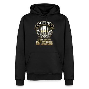 Pflasterer Mann Mythos Legende - Männer Premium Bio Hoodie - Schwarz - Vorne - Nico (187cm)