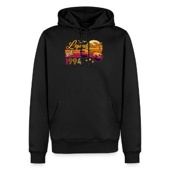Legendär seit 1994 Vintage 27. Geburtstag Retro - Männer Premium Bio Hoodie - Schwarz - Vorne - Nico (187cm)