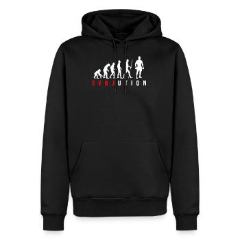 Evolution Kurzhantel Hantel Body Building Geschenk - Männer Premium Bio Hoodie - Schwarz - Vorne - Nico (187cm)