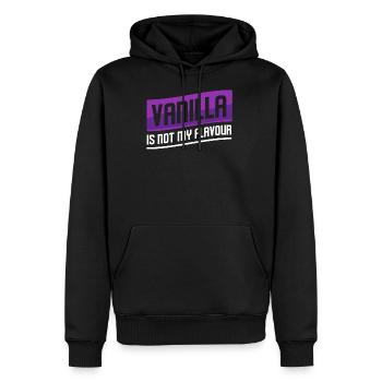 Vanilla Is Not My Flavour BDSM Adult Bedroom Kinky - Männer Premium Bio Hoodie - Schwarz - Vorne - Nico (187cm)