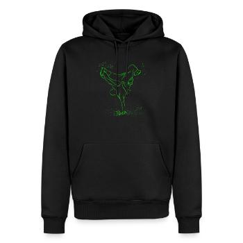 Vintage Breakdancing Bboying Enfants No1 Dance - Sweat à capuche Premium bio Homme - noir - Devant - Nico (187cm)