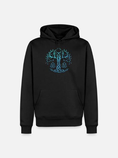 Yggdrasil World Tree of Life Viking Nordic - Men’s Premium Organic Hoodie - black