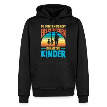 Bester Papa Der Welt Geschenke Weihnachten - Männer Premium Bio Hoodie - Schwarz - Vorne - Nico (187cm)