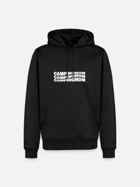 Camping - Männer Premium Bio Hoodie - Schwarz