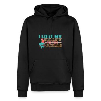 Taucher Tauchen Design Schnorcheln - Männer Premium Bio Hoodie - Schwarz - Vorne - Nico (187cm)
