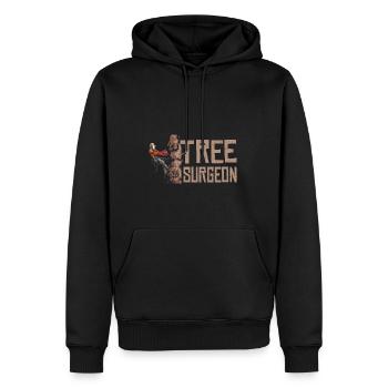 Woodworking Tree Surgeon Lumberjack - Men’s Premium Organic Hoodie - black - Front - Nico (187cm)