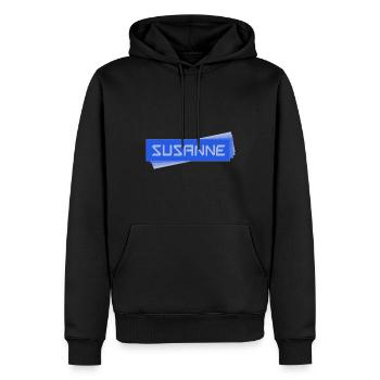 Geschenk für Susanne - Männer Premium Bio Hoodie - Schwarz - Vorne - Nico (187cm)