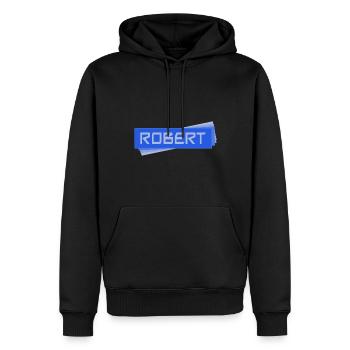 Gift for Robert - Men’s Premium Organic Hoodie - black - Front - Nico (187cm)