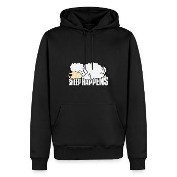 Schafe passiert Schäfer Gift - Männer Premium Bio Hoodie - Schwarz - Vorne - Nico (187cm)