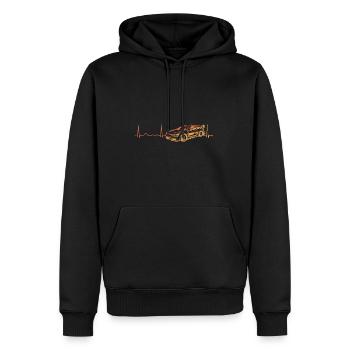 Motorsport Rennauto Geschenk Auto Herzschlag Tunin - Männer Premium Bio Hoodie - Schwarz - Vorne - Nico (187cm)
