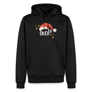 Weihnachten Mathematik Ho Hoch 3 - Männer Premium Bio Hoodie - Schwarz - Vorne - Nico (187cm)