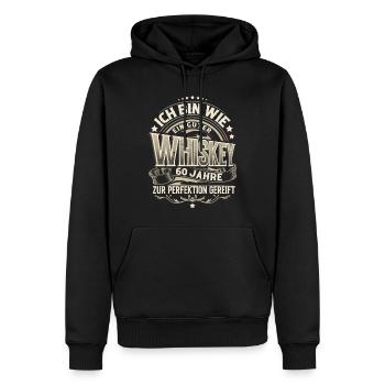 60.Geburtstag Whiskey Whisky - Männer Premium Bio Hoodie - Schwarz - Vorne - Nico (187cm)