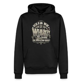 60.Geburtstag Whiskey Whisky - Männer Premium Bio Hoodie - Schwarz - Vorne - Nico (187cm)
