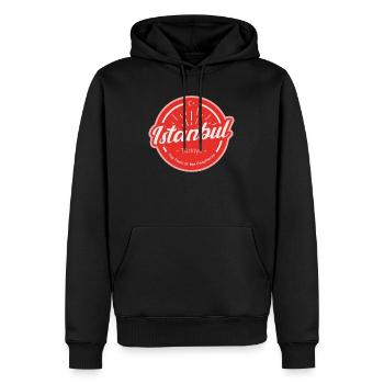 Istanbul - Männer Premium Bio Hoodie - Schwarz - Vorne - Nico (187cm)