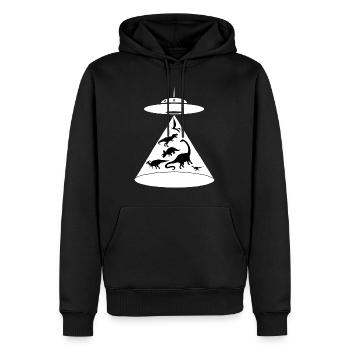 Rettung der Dinosaurier - Männer Premium Bio Hoodie - Schwarz - Vorne - Nico (187cm)
