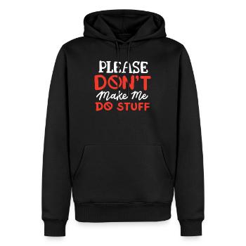 Sarkastischer Humor Sarkasmus - Männer Premium Bio Hoodie - Schwarz - Vorne - Nico (187cm)