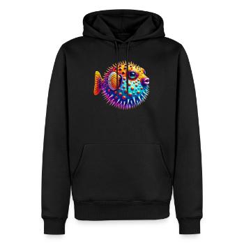 Blowfish - Sweat à capuche Premium bio Homme - noir - Devant - Nico (187cm)