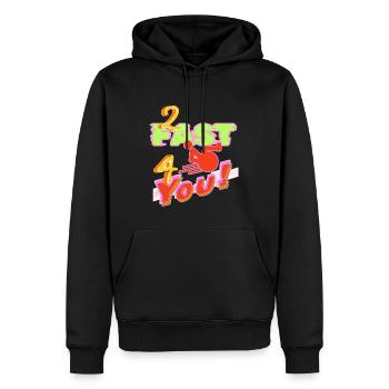 Je suis trop rapide pour toi dans mon fauteuil roulant # - Sweat à capuche Premium bio Homme - noir - Devant - Nico (187cm)
