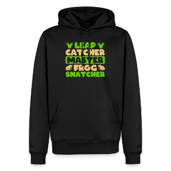 Frog Catcher Leap Catcher Master Snatcher Frog - Männer Premium Bio Hoodie - Schwarz - Vorne - Nico (187cm)