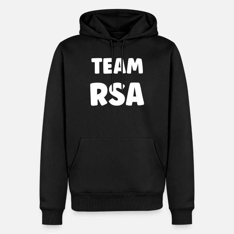 Team RSA Bloc Noir Blanc - Sweat à capuche Premium bio Homme - noir