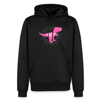 Mommysaur T-Rex Silhouette de dinosaure - Sweat à capuche Premium bio Homme - noir - Devant - Nico (187cm)