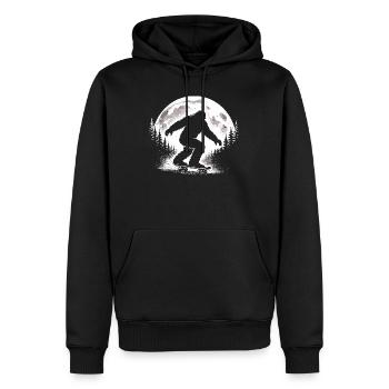 Bigfoot Skateboard - Männer Premium Bio Hoodie - Schwarz - Vorne - Nico (187cm)