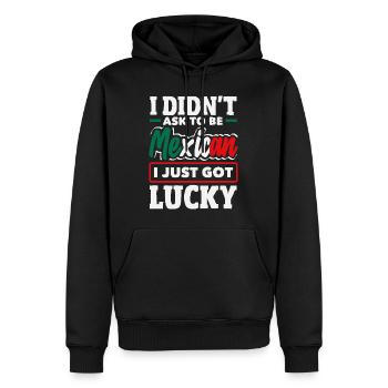 Mexiko Stolz & Heimat Mexikaner Mexico Flagge - Männer Premium Bio Hoodie - Schwarz - Vorne - Nico (187cm)