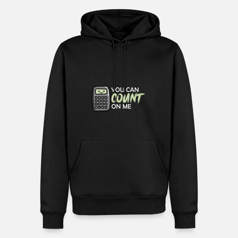 Sur moi, les comptables comptent sur le poison - Sweat à capuche Premium bio Homme - noir