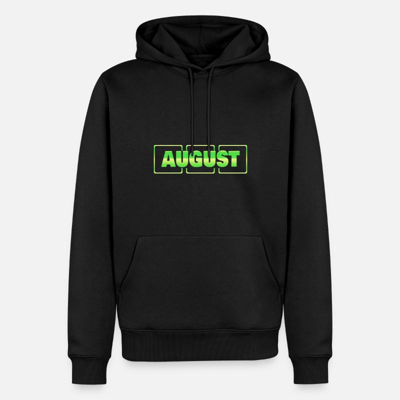 Ehering August - Männer Premium Bio Hoodie - Schwarz