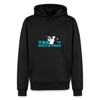 Golf Geschenk Witz Golfspieler Golfer - Männer Premium Bio Hoodie - Schwarz - Vorne - Nico (187cm)