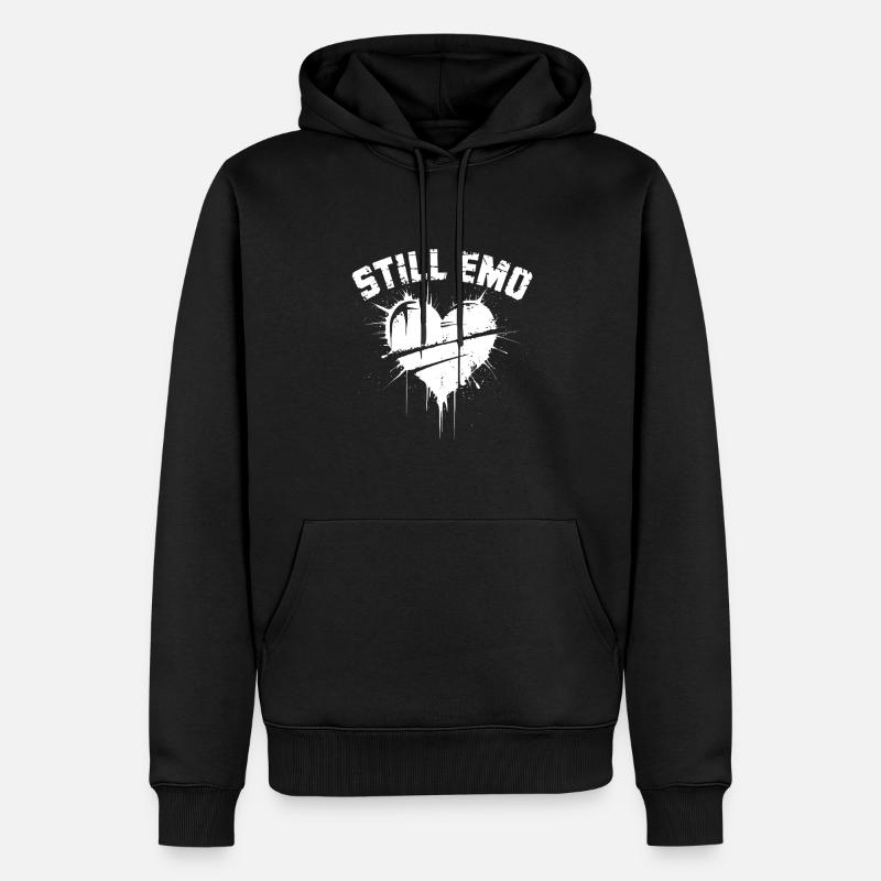 Toujours Emo ! Emo Goth Alternative - Sweat à capuche Premium bio Homme - noir