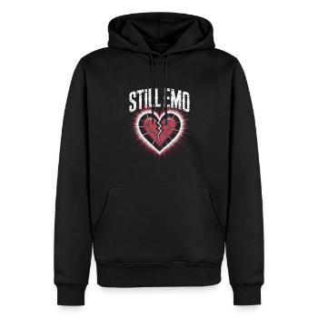 Still emo! Goth Emo Alternative Aesthetic - Men’s Premium Organic Hoodie - black - Front - Nico (187cm)