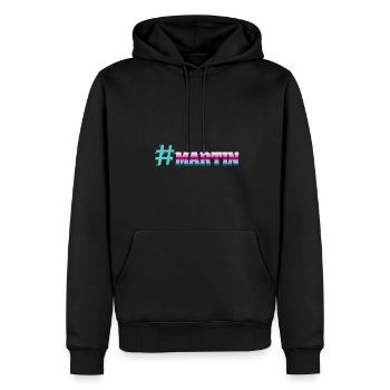 Martin - Männer Premium Bio Hoodie - Schwarz - Vorne - Nico (187cm)