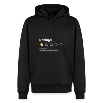 Ratings. When I Was Young 3 Was Decent - Men’s Premium Organic Hoodie - black - Front - Nico (187cm)